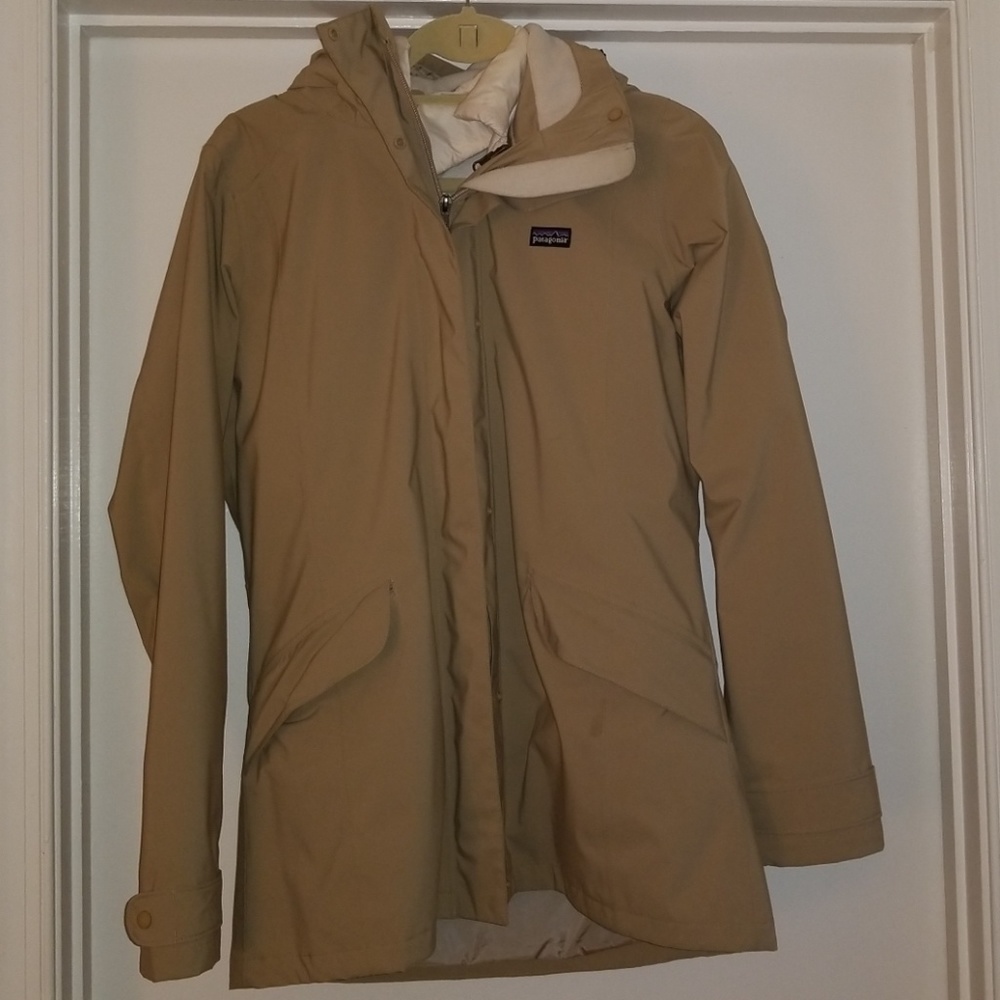 Tan Patagonia women's winter jacket